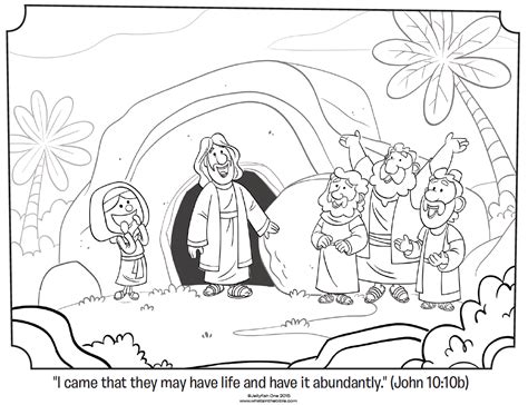 Jesus Resurrection Coloring Page For Kids Coloring Pages