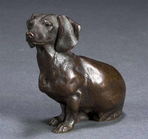 Edouard Marcel Sandoz Dachshund Art Dog Sculpture Dachshund