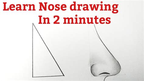 How To Draw A Nose Easyside Viewnose Drawing Easy Step By Step