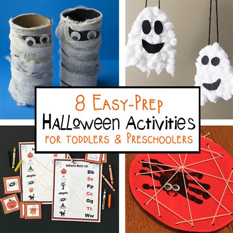 8 Easy Prep Halloween Activities For Toddlers
