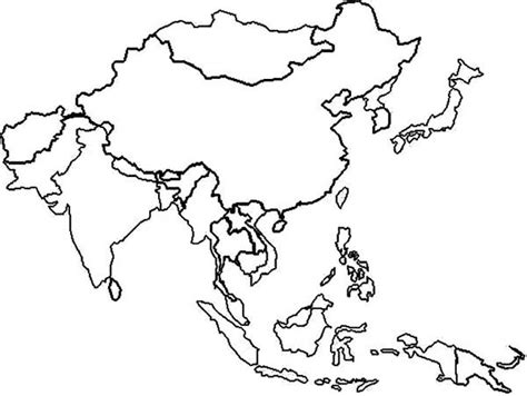 Free Asia Coloring Pages