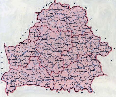 Large Administrative Map Of Belarus Belarus Europe Mapsland