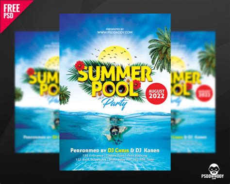 Download Summer Pool Party Free Psd Psddaddy Com