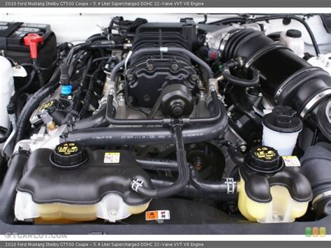 54 Liter Supercharged Dohc 32 Valve Vvt V8 Engine For The 2010 Ford