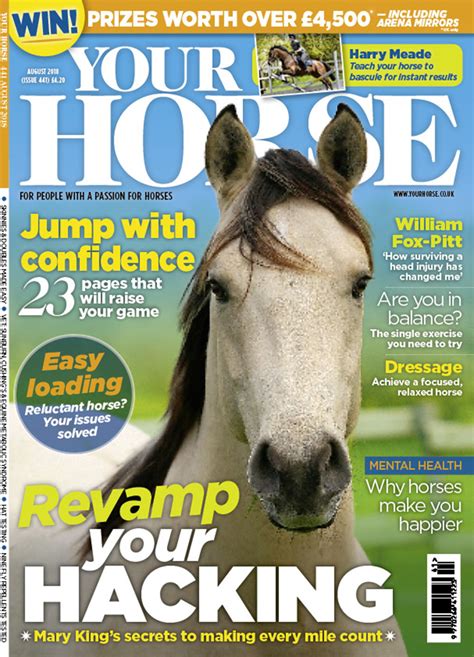 Inside The August Issue Of Your Horse Magazine Your Horse