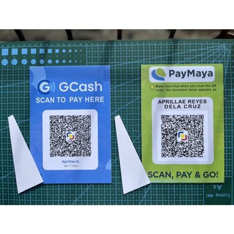 Gcash Qr Code Standee With Free Gcash Sticker Gcash Accepted Here 15080