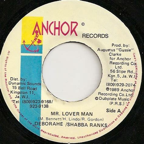 Shabba Ranks Deborahe Mr Lover Man 1989 Vinyl Discogs