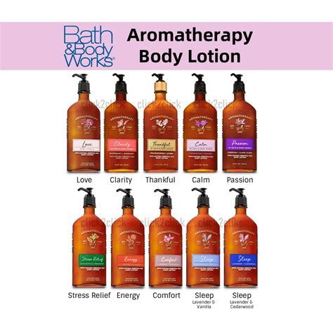 Bath And Body Works Aromatherapy Body Lotion 192ml Shopee Malaysia