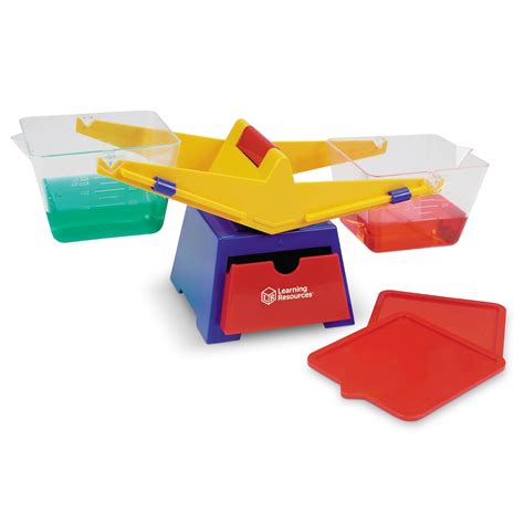 Learning Resources- Balanza de Cubos de Primaria, Color (LER1521