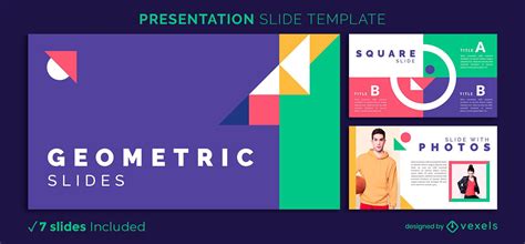 Abstract Geometric Presentation Template Vector Download