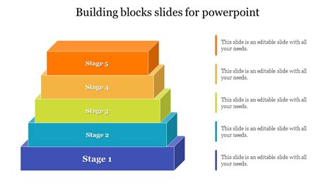 Stunning Building Blocks Powerpoint Template Presentation
