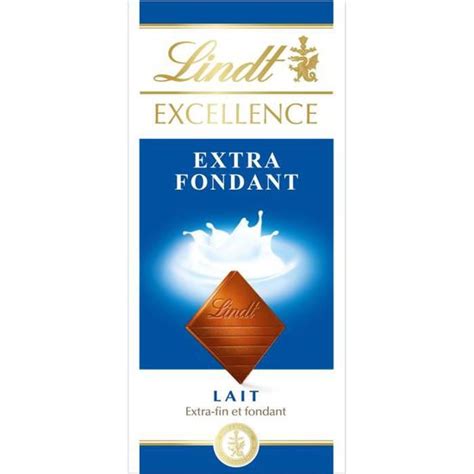 LINDT Tablette De Chocolat Excellence Lait Extra Fondant 100 G