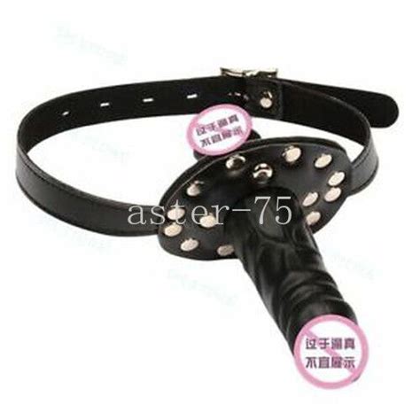 Strapon Harness Double Head Panty Funplay Adjustable Chastity Mouth Gag