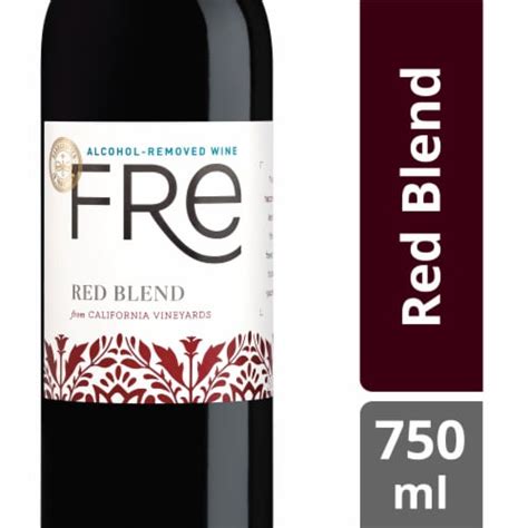 Fre Alcohol Removed Red Blend Low Calorie Non Alcoholic Wine 750 Ml