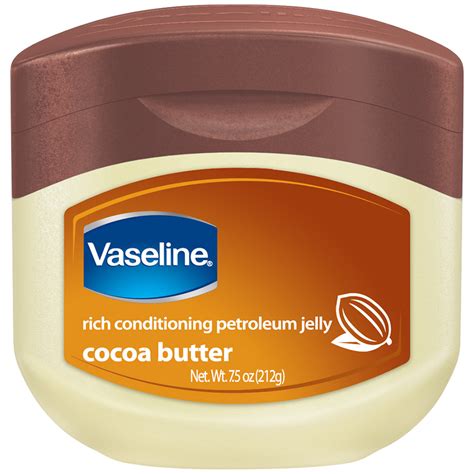 Vaseline petroleum jelly is a classic treatment for dry, flaky, or chapped skin. Vaseline Petroleum Jelly, Rich Conditioning, Cocoa Butter7 ...