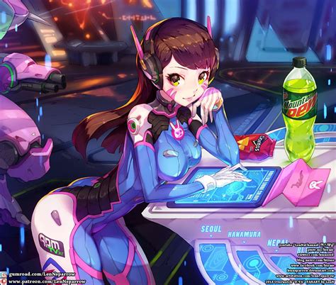 artstation overwatch d va gumroad special package~ shin taehwan lenn d va fanart