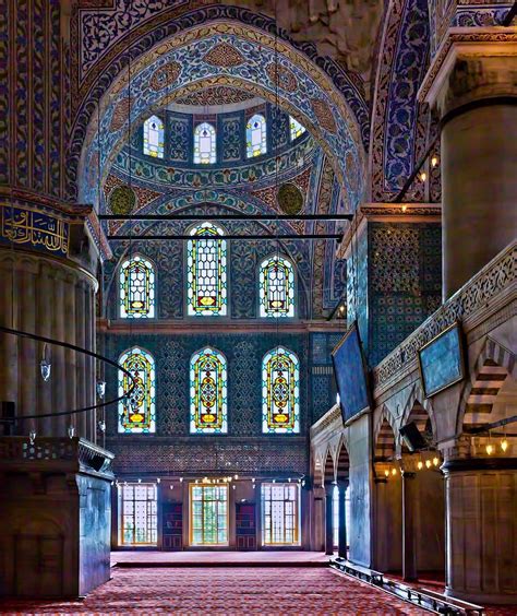 Blue Mosque Interior Istanbul Turkey Sidjones Photo Blue Mosque