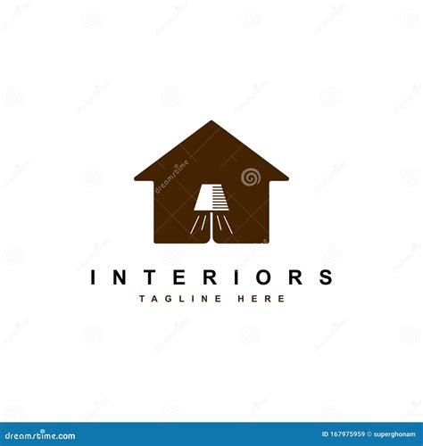 Interior Logo Design Illustrationhouse And Furniture Symbol Vector