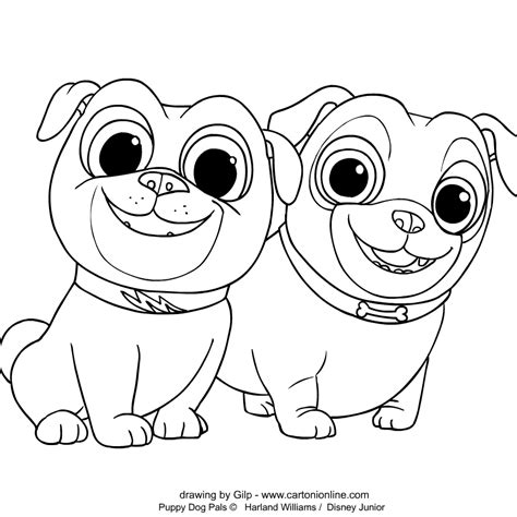 Puppy Dog Pal Colouring Page
