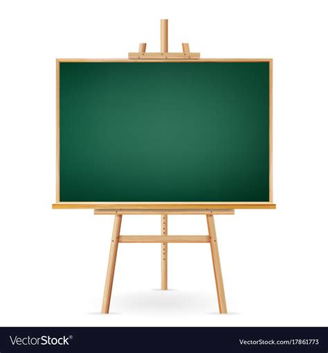 School Chalkboard Isolated On White Royalty Free Vector