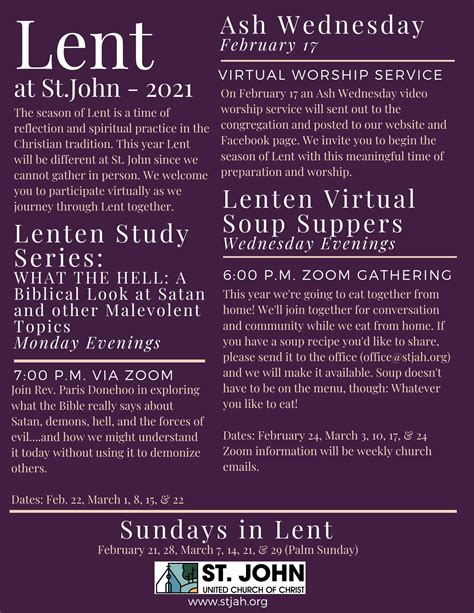 Special Events St John Ucc