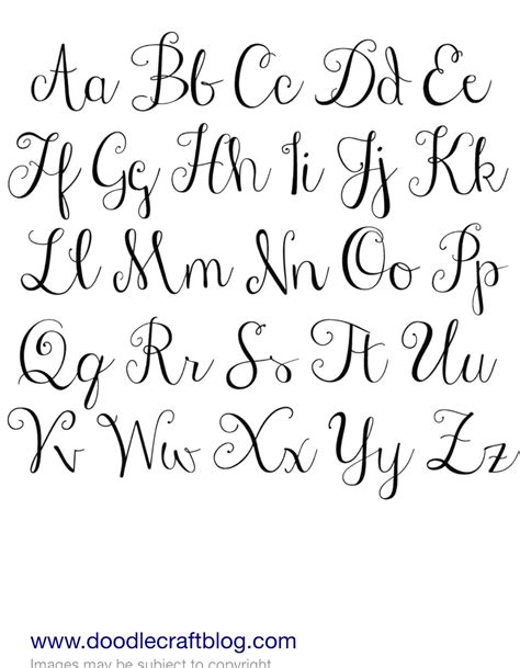 Printable Alphabet Lettering Alphabet Tattoo Fonts Cursive Lettering