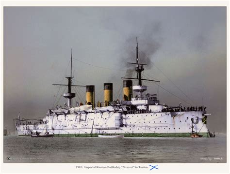 Imperial Russian Battleship Peresvet 1901 Battleship Warship