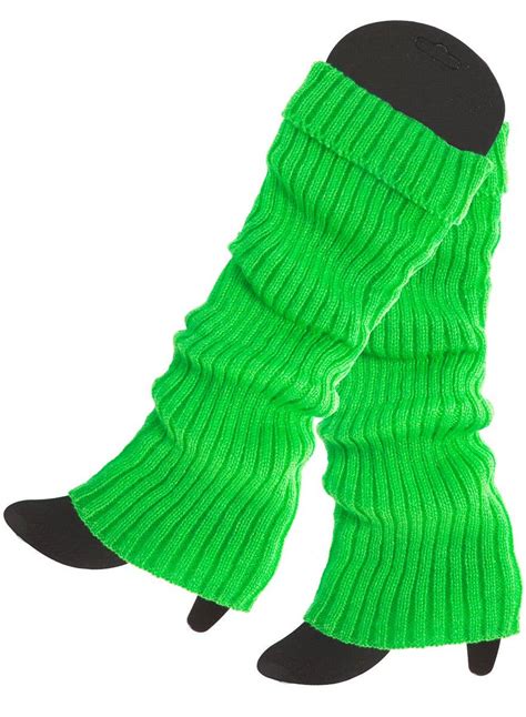 1980s green leg warmers neon green leg warmers costume accessory