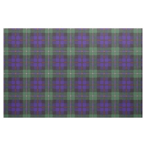 Mackenzie Tartan Print Fabric Zazzle