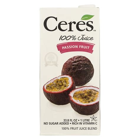 Ceres Juices Juice Passion Fruit Case Of 12 338 Fl Oz Ceres