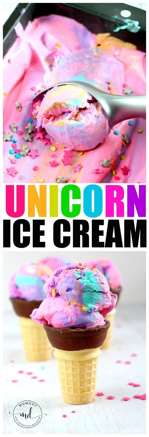 Unicorn Poop Ice Cream Recipe No Churn Rainbow Ice Cream Momdot