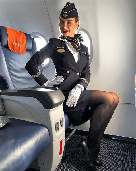 Aeroflot Russia Flight Girls Airline Uniforms Flight Attendant