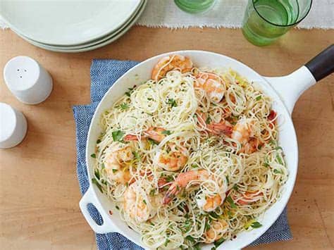 Angel hair with shrimp, tomatoes and feta. Gina's Shrimp Scampi with Angel Hair Pasta | KeepRecipes ...