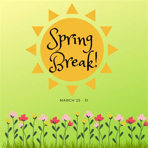 Download High Quality Spring Break Clipart Middle School Transparent
