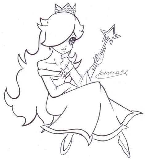 Rosalina Coloring Page - Coloring Home