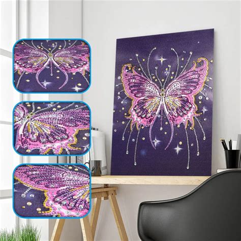 Buy 5d Diy Diamond Painting Butterfly Partial Special