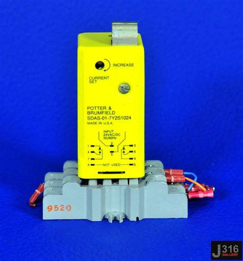 2964 Potter And Brumfield 24vacdc Current Sensor Relay W Contactor
