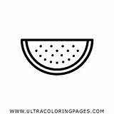 Wassermelone Anguria Coloring Ultracoloringpages sketch template