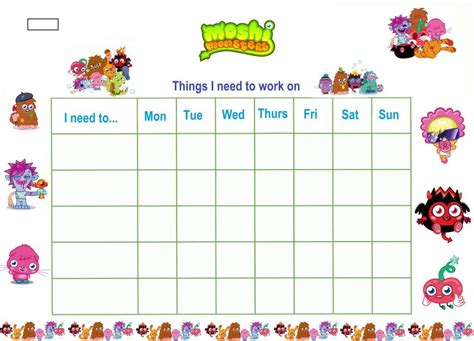 Printable Reward Charts For Kids 101 Printable Preschool Reward Chart