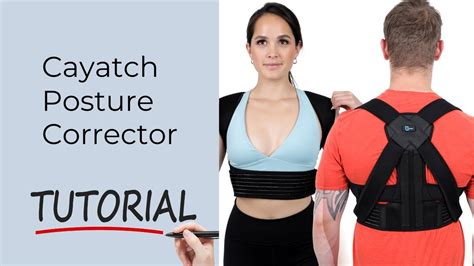 How To Use The Cayatch Full Back Support Posture Corrector Cayatch Tutorial Youtube