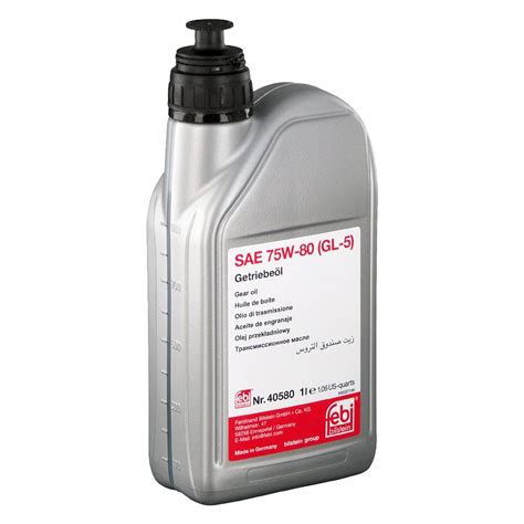 Febi 40580 Sae 75w 80 Api Gl 5 Gear Oil 1 Liter