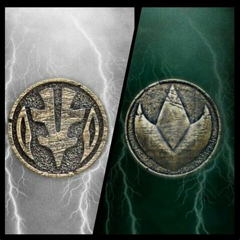 White / Green Power Ranger Coins. | Power rangers tattoo ...
