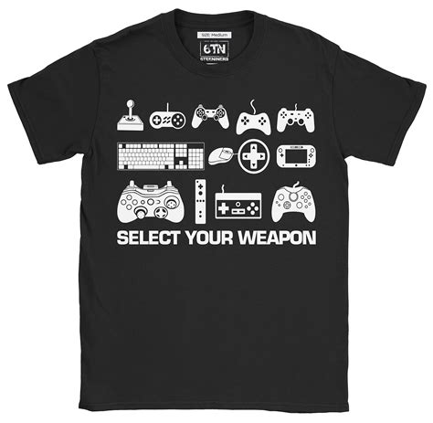 S Select Your Weapon Funny Gaming T Shirt 4192 Seknovelty