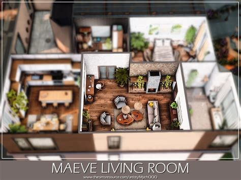 Maeve Living Room The Sims 4 Catalog