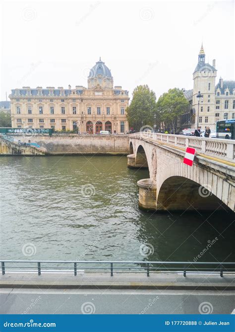 Pont Au Change, Paris, France. Editorial Stock Photo - Image of