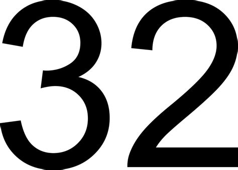 32 — тридцать два натуральное четное число регулярное число число