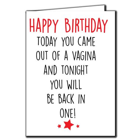 Hilarious Birthday Card For Him Funny Birthday Card For Husband