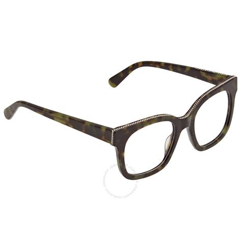 Stella Mccartney Clear Demo Lens Square Ladies Eyeglasses Sc0009o 004 49 889652006703