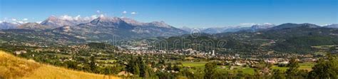 Gap Hautes Alpes In Summer Panoramic French Alps France Stock Photo