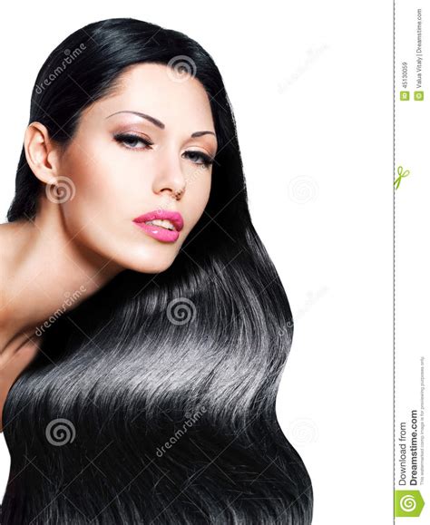 They are less widespread than other hair colors therefore, these models give a fresh perspective to the modeling industry. Beautiful Woman With Long Black Hair Stock Image - Image ...